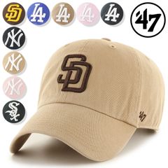 47(フォーティーセブン)Brand '47 CLEAN UP 帽子 ベースボールキャップ 大人用 男女兼用 LAドジャース NYヤンキース パドレス ホワイトソックス MLB メジャーリーグキャップ ファッション/47AB-RGW