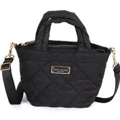 マークジェイコブス MARC JACOBS キルティング ナイロン ミニ トップ ジップ トートバッグ ブラック M0016681 001 2WAY ショルダーバッグ ハンドバッグ レディース ユニセックス 通勤通学 【新品・本物】売れ筋