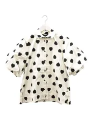 【美品】Tara Jarmon ハートドット 半袖 ひざ丈ワンピース 美品】Tara Jarmon ハートドット 半袖 ひざ丈ワンピース - メルカリ