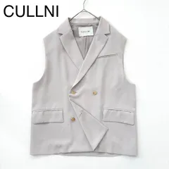 CULLNI ベージュ ダブルブレスト フォーマルベスト CULLNI ベージュ ダブルブレスト フォーマルベスト