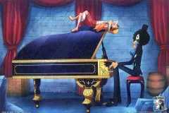 【中古】紙製品 モンキー・D・ルフィ＆ブルック 名場面色紙コレクション 「一番くじ ワンピース TVアニメ25周年 ～海賊王への道～」 H賞