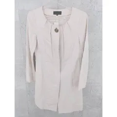 ◇ UNTITLED 長袖 ノーカラー ジャケット 2 ベージュ系 *  【1002797148285】