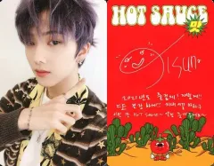 【中古】コレクションカード(男性) NCT DREAM/チソン(Jisung)/裏面赤・印刷サイン入り/CD「Hot Sauce(Photo Book Ver.)」(Crazy Ver.)封入特典フォトカード