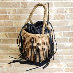 希少✨ LUDLOW ラドロー カゴバッグ バスケット リボンモチーフ LUDLOWラドロー ビッグリボンバスケットバッグ カゴバッグ ギンガム