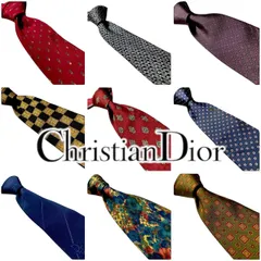 クリスチャン ディオール Christian Dior ハイ ブランド ネクタイ 古着 アクセサリー 小物 ワンポイント スーツ プレゼント ビンテージ VINTAGE 高級 総柄 シンプル 高級感 2025 M  1500 p20/