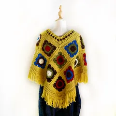 2024年最新】鍵編みポンチョの人気アイテム - メルカリ 