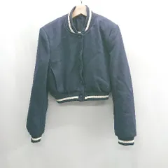 ◇ ⊇ ZARA ザラ 長袖 ブルゾン サイズS ネイビー系 レディース E  【1410290045015】