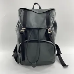 【中古】FURLA MAN COSMO バックパック カーキ ブラック フルラ[10]