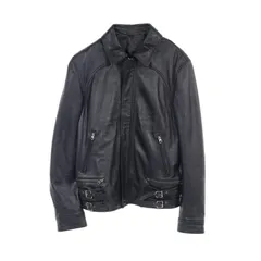 ジバンシィ GIVENCHY 革ジャン ブラック レザー ジャケット メンズ Used Bのサムネイル