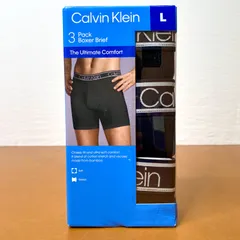 カルバンクライン メンズ バンブーボクサー 3枚組 Lサイズ ブラック 黒 下着 パンツ セット
