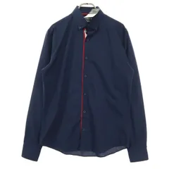 TOPMAN トップマン 長袖 ボタンダウンシャツ S ネイビー メンズ 古着のサムネイル