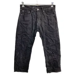 Levi's 505 デニムパンツ W33 リーバイス レギュラーフィット ブラック コットン 古着卸 アメリカ仕入 2404-230