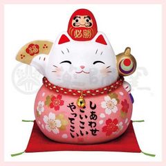 七福猫 宝船 K4379 ※陶器,まねき猫,開運招福,縁起物,和,民芸品,工芸品,日本,レトロモダン,かわいい,可愛い,キャット,ねこ,置物,ユニーク, 七福神,コラボ - メルカリ