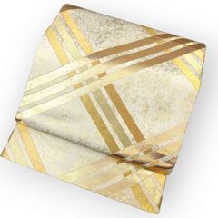 ⭐︎正絹唐織袋帯⭐︎仕立て上り品⭐︎六通⭐︎ Prices down2】唐織袋帯 「生成り色地 桐竹文」 錦工芸謹製 六通柄