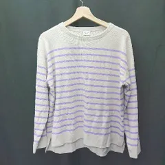 ◇ URBAN RESEARCH DOORS アーバン リサーチ ドアーズ ボーダー柄 長袖 カットソー サイズM ベージュ系 レディース E  【1406050079970】