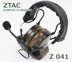 ZTAC CMTC II ヘッドセット Z 041 サバゲー 集音 電池式 プロテクター COMTAC II HEADSET フォリッジグリーン イヤーマフ Z-TAC R2405-039