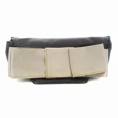 クロエ CHLOE クラッチバッグ レザー リボン 黒 ブラック /MM ■OFのサムネイル