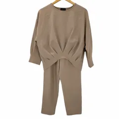 バーニーズニューヨーク BARNEYS NEWYORK タックプルオーバー ダブルクロスパンツセットアップ レディース  38のサムネイル