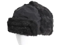 【お得なクーポン配布中!】 ノースフェイス 中綿入り ナイロン フライト キャップ メンズ フリーサイズ / 帽子 ボア パイル フリース ボンバー ハット 防寒 耳当て 黒