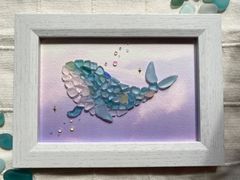 カラフルお魚さん♡シーグラスアート♡レアシーグラス