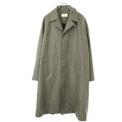 THE RERACS ザ リラクス 24AW WOOL OPEN COLLAR COAT ウールオープンカラーチェックコート 24FW-RECT-423-J グレー 48のサムネイル