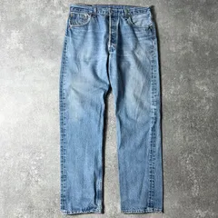 90s USA製 Levis 501 ストレート デニム パンツ 36 32 / 90年代 アメリカ製 オールド リーバイス ジーンズ ジーパン 脇割り