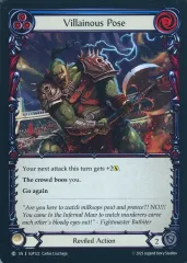 【中古】Flesh and Blood SUP122[C]：(Rainbow Foil)Villainous Pose(3)/悪党の佇まい(3)