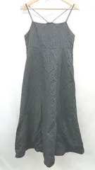 ◇ ⊂ NATURAL BEAUTY BASIC 花柄 ロング丈 キャミ ワンピース サイズM ブラック レディース E  【1506110004963】