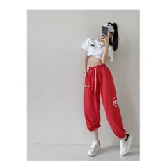 ☆ レッド ☆ S ☆ スウェットパンツ レディース カラーパンツ スウェットパンツ レディース イージーパンツ ジョガーパンツ スエットパンツ 長ズボン 部屋着 ロングパンツ パンツ カジュアルパンツ 練習着 ズボン ジョガー ゆったり 体型カバー