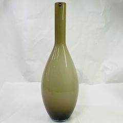 北欧ヴィンテージ　スモークガラスヴェース　raymor 北欧ヴィンテージ スモークガラスヴェース raymor - メルカリ