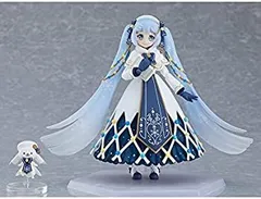 【中古】figma 雪ミク Glowing Snow Ver. 全高約145mm 可動フィギュア