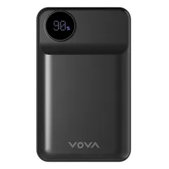 【フルークフォレスト社製】無線充電 20,000mAhモバイルバッテリー VOVA 22.5W ドット液晶残量表示でバッテリー状況が一目で分かる ブラック FF-VA121-BK