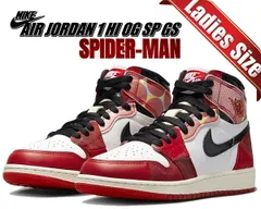 ナイキ エアジョーダン 1 レトロ ハイ OG SP ガールズ NIKE AIR JORDAN 1 HIGH OG SP (GS) SPIDER-MAN university red/black dv1753-601 レディース アクロス