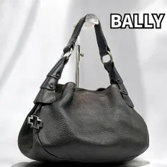 【静かに輝く、BALLYレザー】　 BALLY バリー   ハンドバッグ ワンショルダー レディース レザー クロス 本革 　ブラック