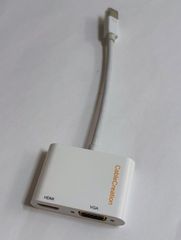 【中古】Cable Creations ミニディスプレイポート HDMI + VGA アダプター｜7インチケーブル｜Surface対応｜ホワイト