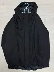 ブラック ダウンジャケット XXS-XS（無印良品） MUJI Labo ムジラボ 高密度織り撥水ダウンジャケット XXS XS