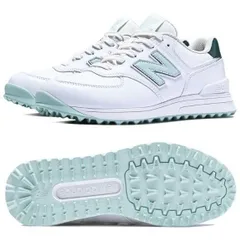 ニューバランス ゴルフシューズ レディース スパイクレスシューレース WGS574 Q3 ホワイト/グリーン 2025年モデル