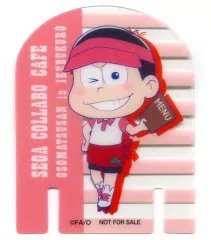 【中古】小物(キャラクター) おそ松(アメリカンカフェ) クリアミニPOP 「セガコラボカフェ おそ松さん」 ドリンクメニュー特典