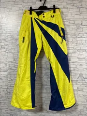 【L-11】DESCENTE  Sサイズ　スキーパンツ　黄色/青色