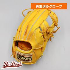 【クリーニング済み (高校野球対応)】 ウイルソン 硬式グローブ / 内野手用 型付け済み (Wilson グラブ)[WE1236]