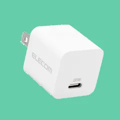 【特価商品】エレコム USB PD対応 充電器 USB-C コンセント 20W Type-C ×1ポート 小型 軽量 PSE認証商品 【 iPhone SE3/15/14/13/12/iPad/Android 各種対応】 ホワイト EC-AC11WH
