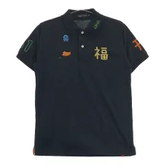 サイズ：S ROUGH&SWELL ラフアンドスウェル  半袖ポロシャツ カモノハシ ワッペン  ネイビー系 [240101162226]# ゴルフウェア メンズ ストスト