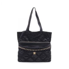 シャネル CHANEL トートバッグ ココマーク AP2676 ブラック ナイロン 2wayトート レディース Used A