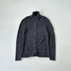 00s カルバンクラインジーンズ　コットンニット　ジップアップ　Calvin Klein Jeans zip up knit Msize