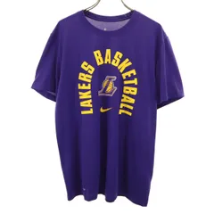 【美品】Champion レイカーズカラー　Tシャツ　USA製 VINTAGE - 【未使用】希少90s LOGO 7 USA製レイカーズTシャツの