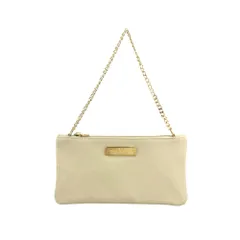 ★Salvatore Ferragamo サルヴァトーレ フェラガモ   ハンドバッグ ベージュ ロゴ  アクセサリーポーチ y3ay4g