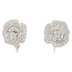 ジュエリー JEWELRY イヤリング ダイヤモンド イヤリング ﾀﾞｲﾔ 5.1g K18WG（ホワイトゴールド） ダイヤモンド イヤリング レディース Used A