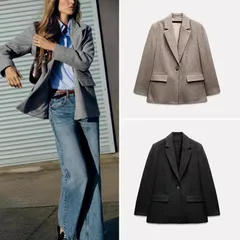 2025年最新】zara ヘリンボーン ブレザーの人気アイテム - メルカリ