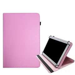 【数量限定】ドコモ docomo ディータブ おしゃれ シンプル レザー かわいい ペンホルダー(ピンク) 手帳型 スタンド機能 10.1型 カバー ケース d-51C用 【KOOLRIVER】タブレットケースカバー・dtab