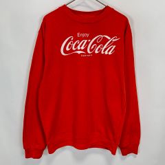【古着】Coca Cola コカコーラ スウェットシャツ トレーナー レッド XSサイズ